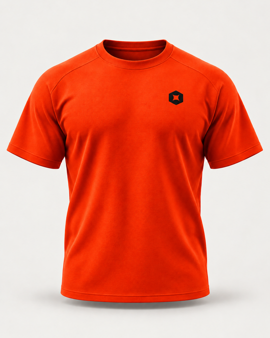 Explosive Orange | Front | Founder's Shirt concept image