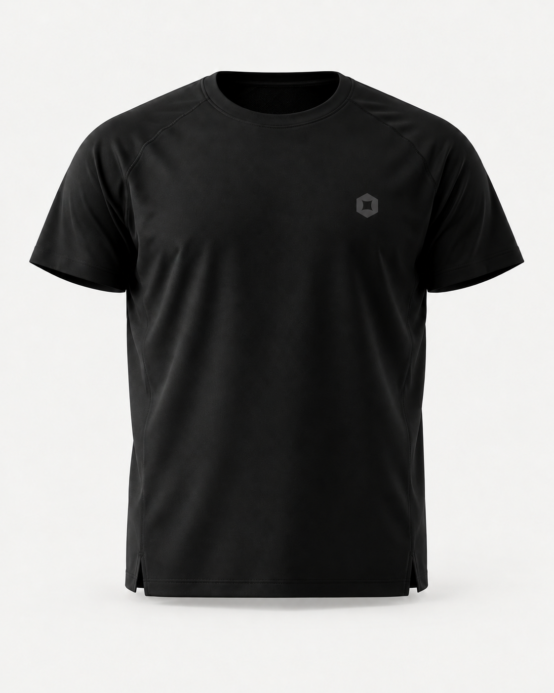 Black | Front | OXLY Founder's Shirt — design visualization