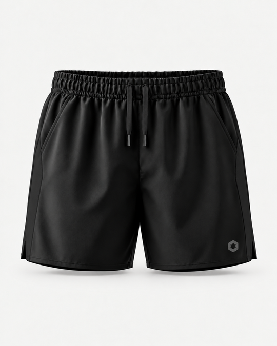 Black | Front | OXLY Founder's Short — design visualization
