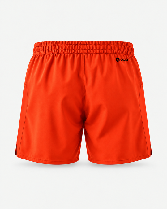 Explosive Orange | Back | OXLY Founder's Short — design visualization