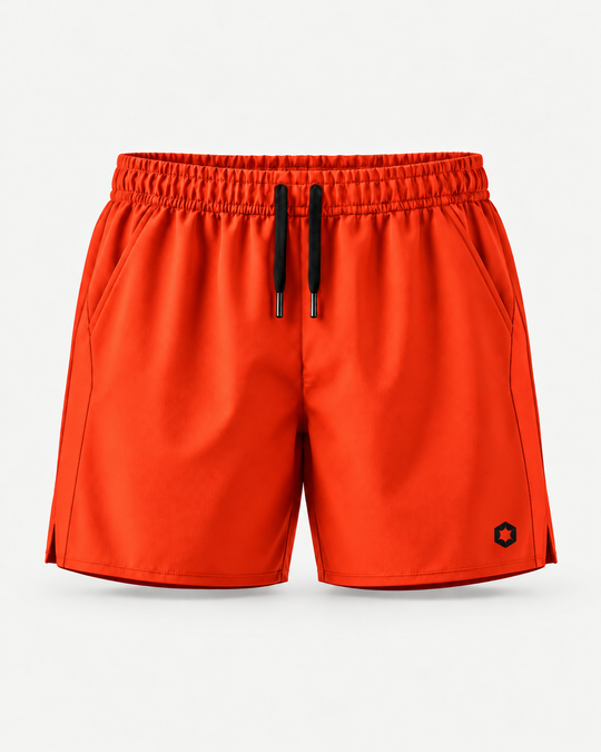 Explosive Orange | Front | OXLY Founder's Short — design visualization