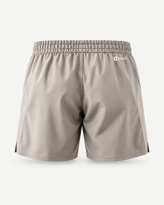 Stone Taupe | Back | OXLY Founder's Short — design visualization
